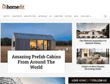 Tablet Screenshot of homedit.com